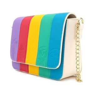 Pixar Inside Out Rainbow Stripe Crossbody Bag